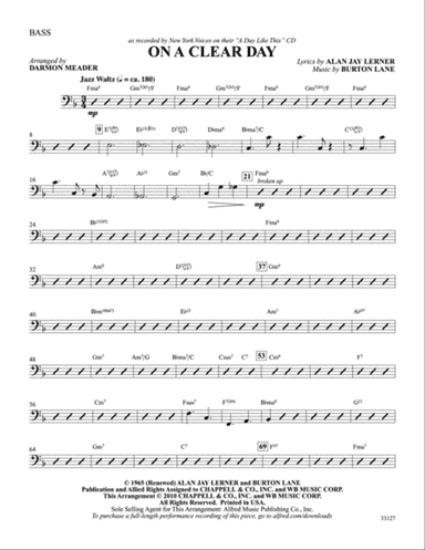 On a Clear Day: String Bass