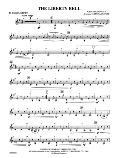 The Liberty Bell: B-flat Bass Clarinet