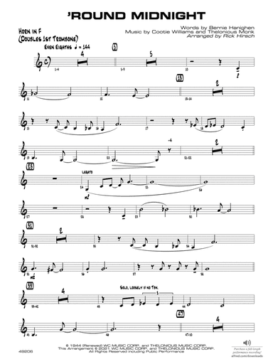 'Round Midnight: 1st F Horn