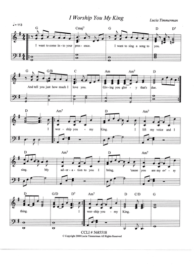 I Worship You My King