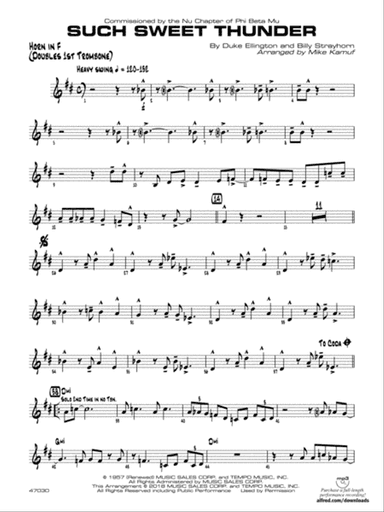 Such Sweet Thunder: 1st F Horn