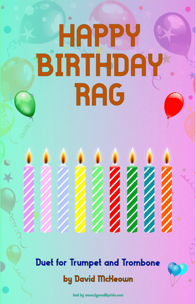 Happy Birthday Rag, for Trumpet and Trombone Duet