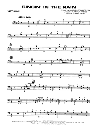 Singin' in the Rain: 2nd Trombone