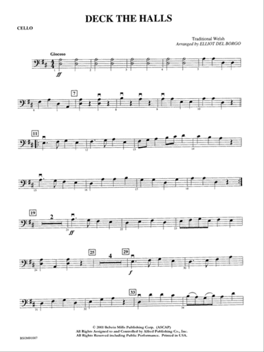 Deck the Halls: Cello