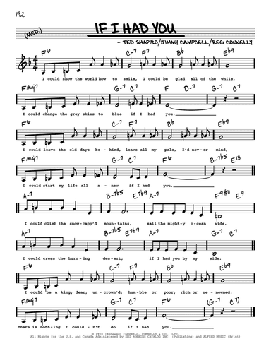 If I Had You (Low Voice)