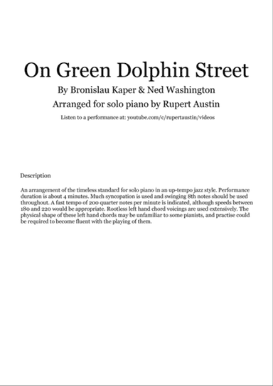 On Green Dolphin Street
