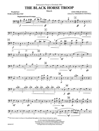 Black Horse Troop: WP B-flat Tuba B.C.