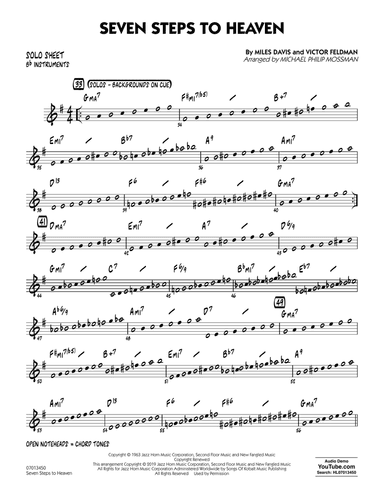 Seven Steps to Heaven (arr. Michael Philip Mossman) - Bb Solo Sheet