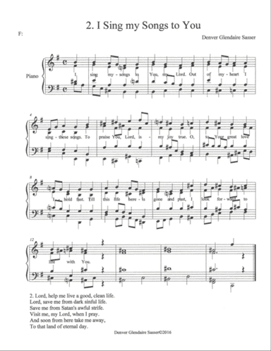 Hymn No. 2, I Sing my Songs to You