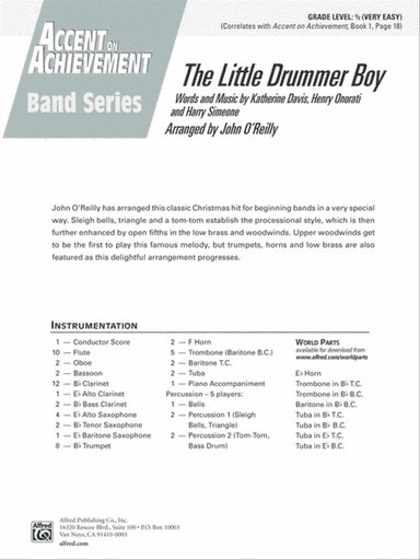 The Little Drummer Boy: Score