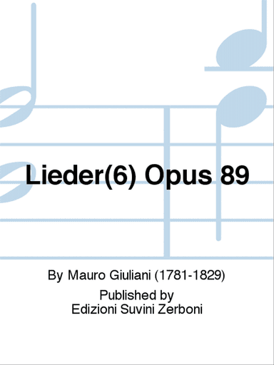 Lieder(6) Opus 89