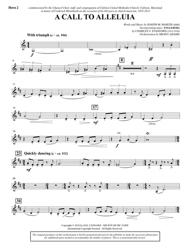 A Call to Alleluia (Full Orchestra) - F Horn 2