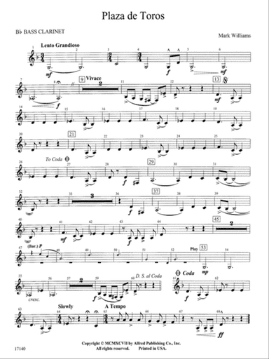 Plaza de Toros: B-flat Bass Clarinet