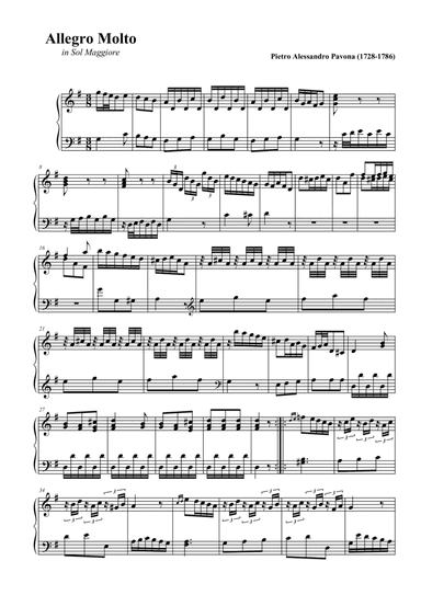 Allegro Molto in G