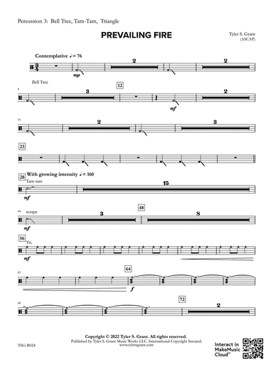 Prevailing Fire: 3rd Percussion