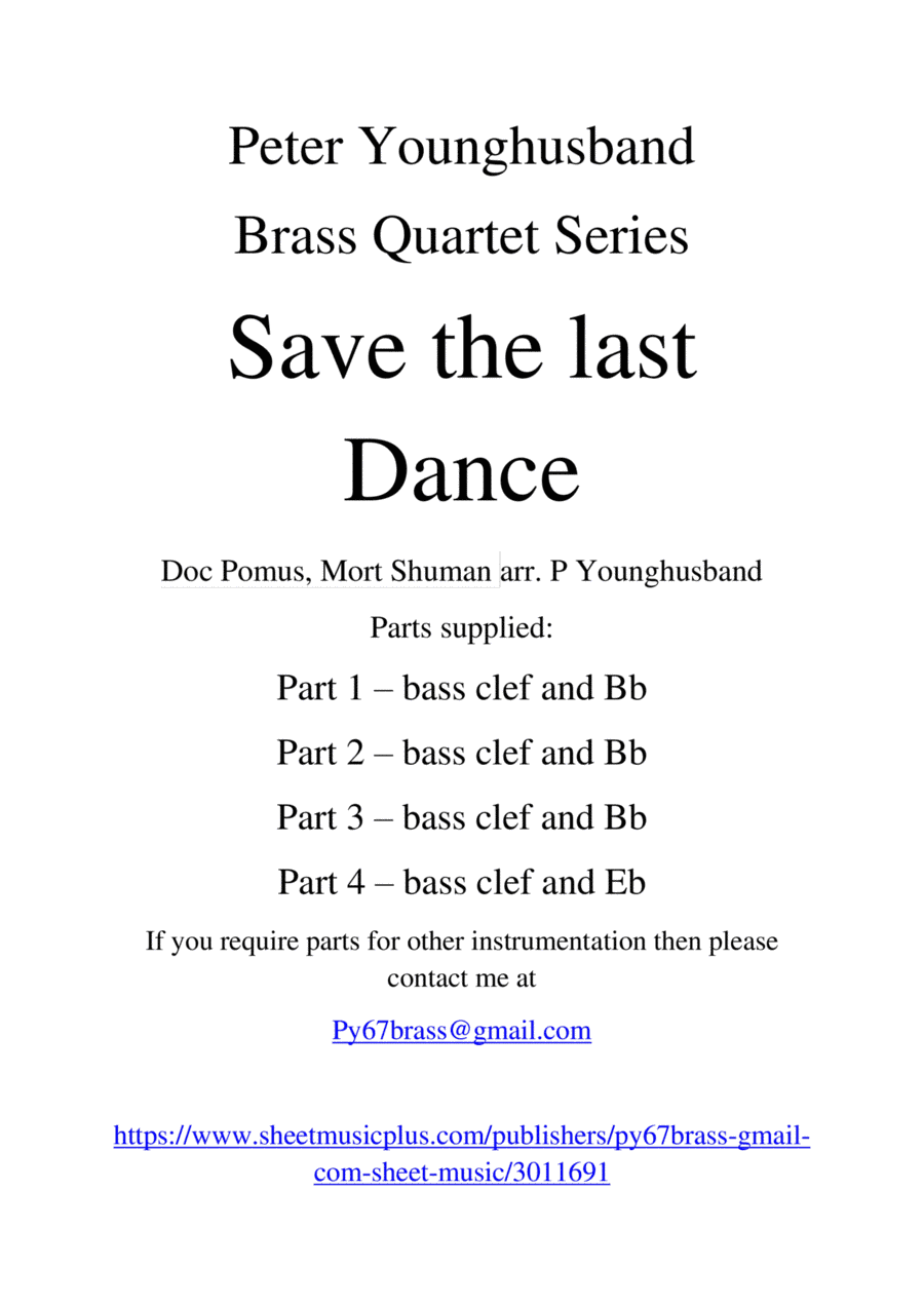 Save The Last Dance For Me