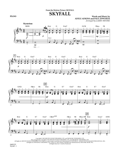 Skyfall - Piano