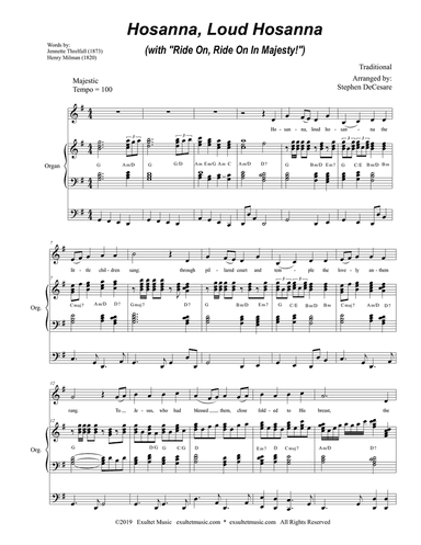 Hosanna, Loud Hosanna (with "Ride On, Ride On In Majesty!") (Vocal solo - Organ)