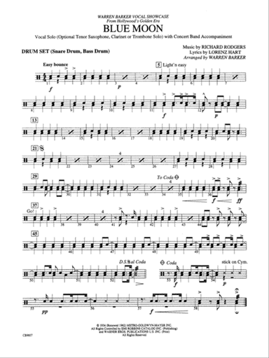 Blue Moon: 1st Percussion