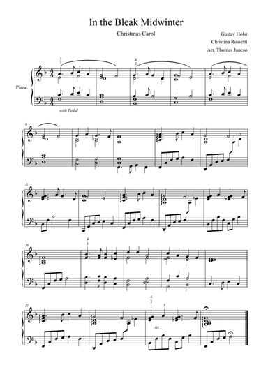 In The Bleak Midwinter