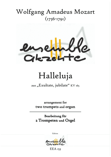 Halleluja from "Exultate, jubilate" KV 165 - arrangement for two trumpets and organ