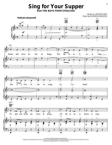 Sing For Your Supper