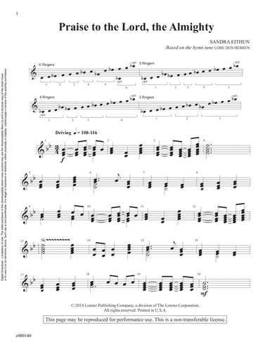 Praise to the Lord, the Almighty (Reproducible Download)