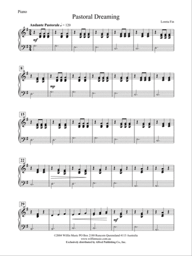 Pastoral Dreaming: Piano Accompaniment