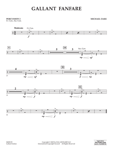 Gallant Fanfare - Percussion 2