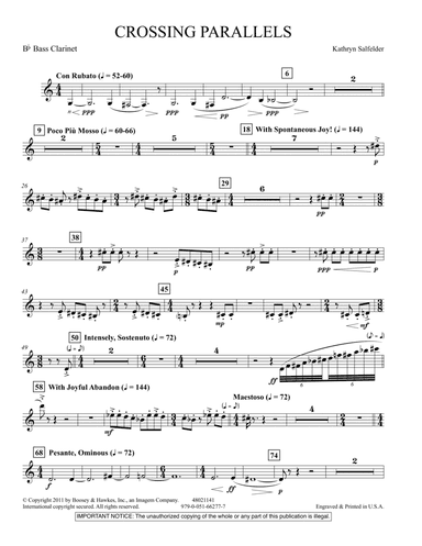 Crossing Parallels - Bb Bass Clarinet