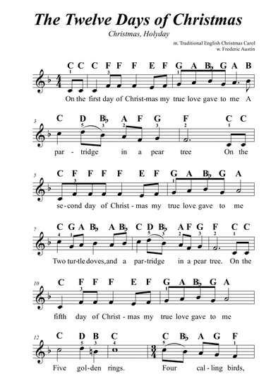 The Twelve Days of Christmas