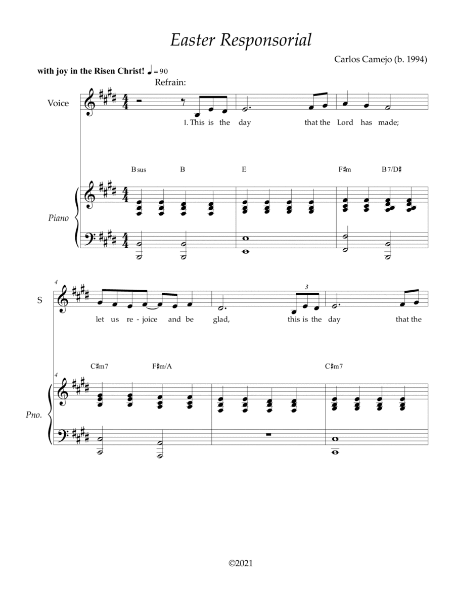 Responsorial Psalm and Alleluia for Easter Sunday