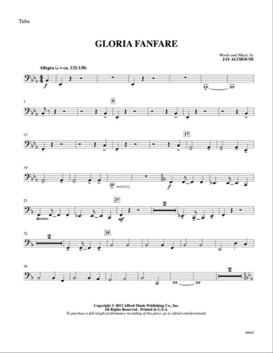 Gloria Fanfare: Tuba