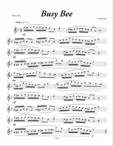 Busy Bee (Flute Solo)