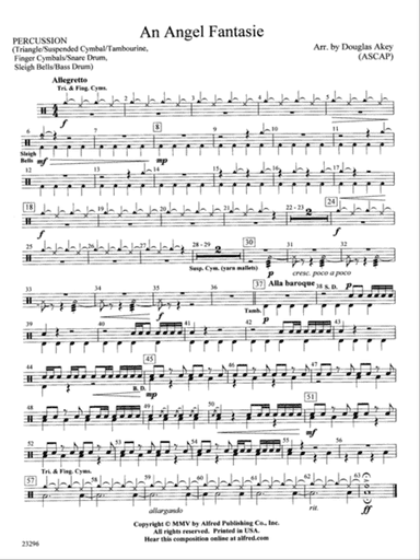 An Angel Fantasie: 1st Percussion