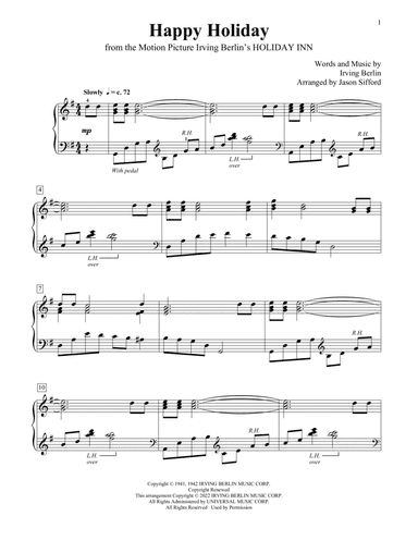 Happy Holiday (arr. Jason Sifford)