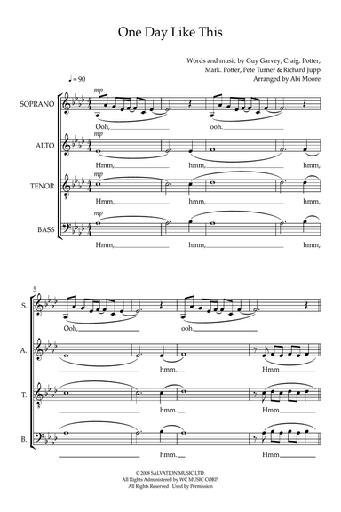 One Day Like This (arr. Abi Moore)