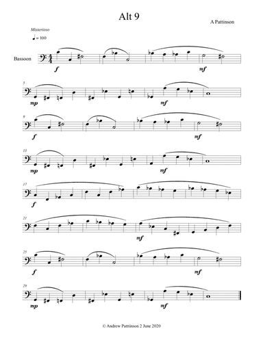 Alt 9 for Bassoon