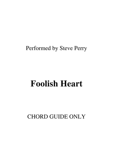 Foolish Heart