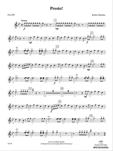 Presto!: Flute