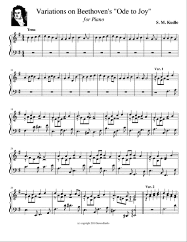 Variations on Beethoven's "Ode to Joy"