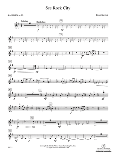 See Rock City: (wp) 4th Horn in E-flat