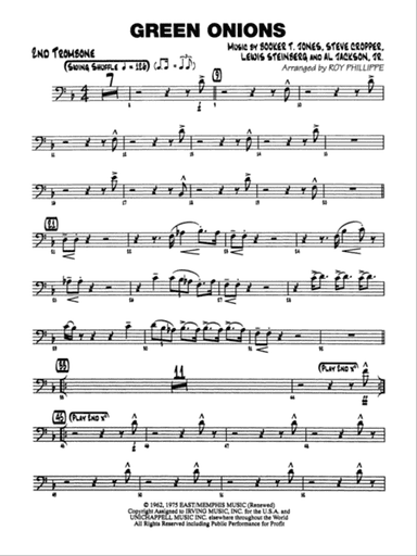 Green Onions: 2nd Trombone