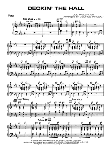 Deckin' the Hall: Piano Accompaniment