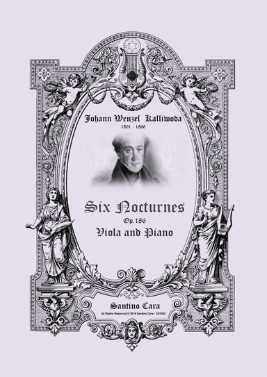 Kalliwoda - Six Nocturnes Op.186 for Viola and Piano - Scores and Part