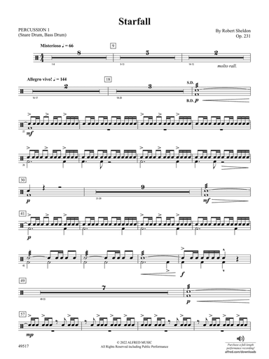 Starfall: 1st Percussion