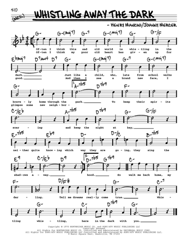 Whistling Away The Dark (High Voice)