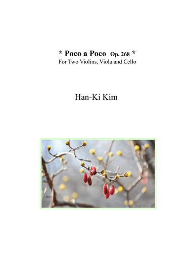 Poco a Poco (For String Quartet)