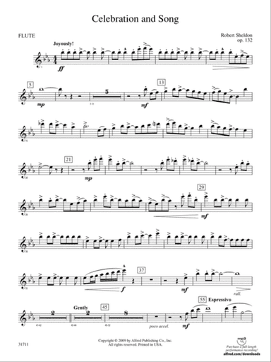Celebration and Song: Flute
