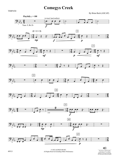 Comegys Creek: Timpani